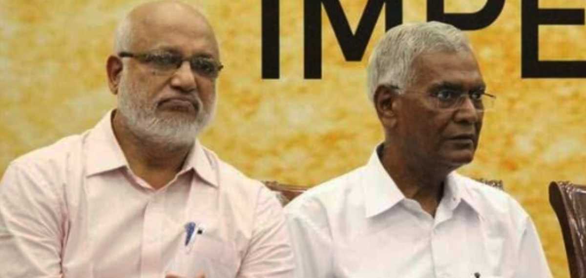 പിഎം ശ്രീ: വിവാദങ്ങൾക്കിടെ ഡൽഹിയിൽ എം എ ബേബി-ഡി രാജ കൂടിക്കാഴ്ച