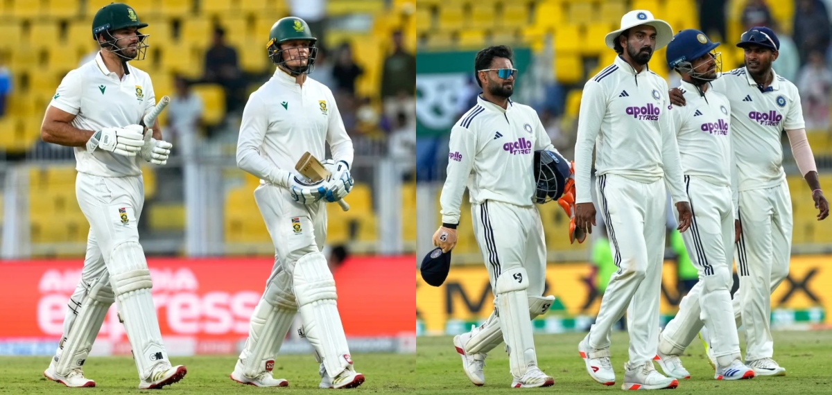 ഗുവാഹത്തിയില്‍ ലീഡ് 300 കടത്തി ദക്ഷിണാഫ്രിക്ക; ഇന്ത്യ പ്രതിരോധത്തില്‍