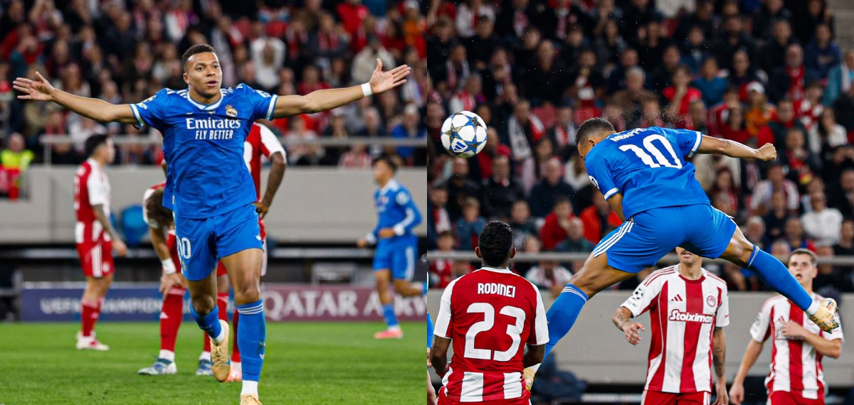 എംബാപ്പെയ്ക്ക് നാല് ഗോൾ; ചാമ്പ്യൻസ് ലീഗിൽ ഒളിമ്പ്യാകോസിനെ തോൽപ്പിച്ച് റയൽ