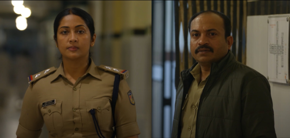 പൊലീസ് വേഷത്തിൽ നവ്യ നായരും സൗബിനും; പുഴു സിനിമയുടെ സംവിധായിക റത്തീന വീണ്ടും, 'പാതിരാത്രി' ടീസർ പുറത്ത്