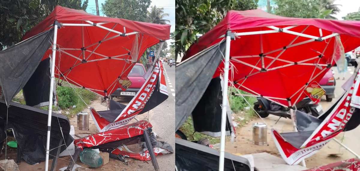 പാഴ്‌സല്‍ നല്‍കിയില്ല; തിരുവനന്തപുരത്ത് പായസക്കടയില്‍ കാര്‍ ഇടിച്ചുകയറ്റി അതിക്രമം