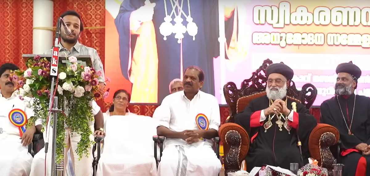 Basil Joseph at a function 