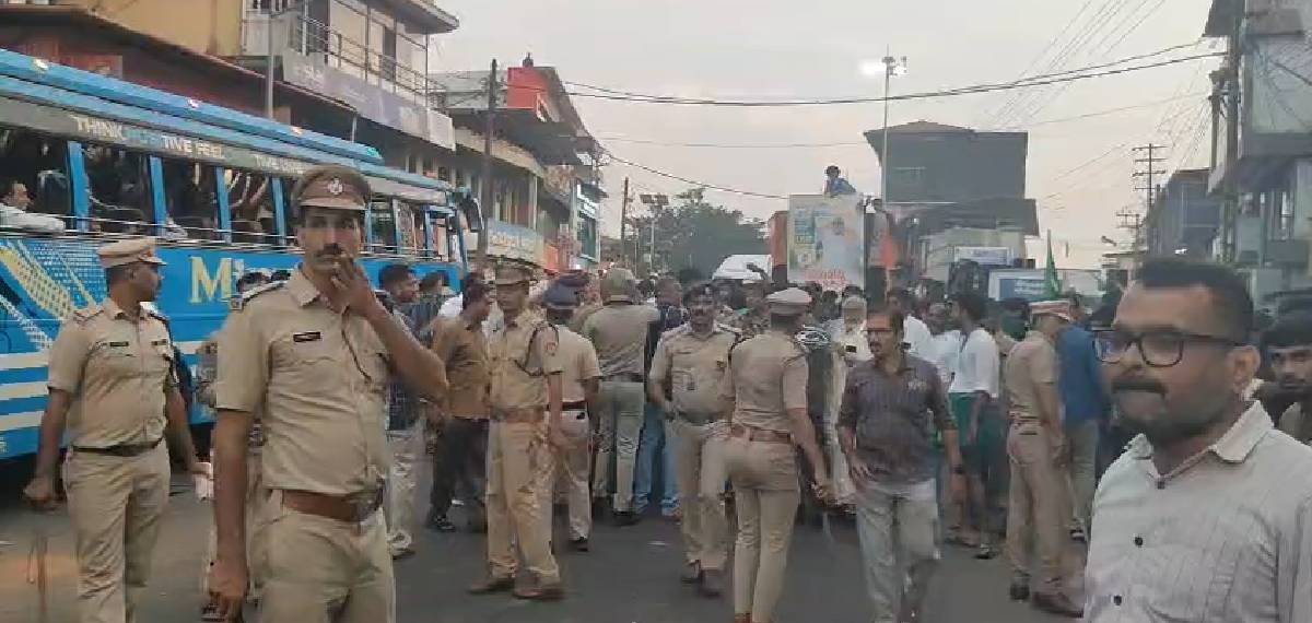 പഴയങ്ങാടിയിൽ കലാശക്കൊട്ടിനിടെ ഏറ്റുമുട്ടി യുഡിഎഫ്- എൽഡിഎഫ് പ്രവർത്തകർ; പൊലീസിനും പരിക്ക്