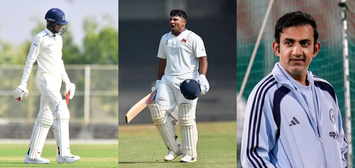 രഞ്ജിയില് ഗില്ലിന് വട്ടപ്പൂജ്യവും സര്ഫറാസിന് സെഞ്ച്വറിയും; ഗംഭീര് ഇതൊന്നും കാണുന്നില്ലേയെന്ന് ആരാധകര്